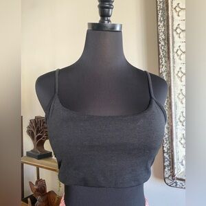 Women's Vuori Black Bra with padding Spaghetti Strap adjustable Medium